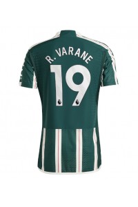 Manchester United Raphael Varane #19 Jalkapallovaatteet Vieraspaita 2023-24 Lyhythihainen